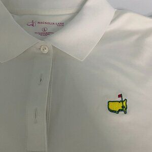 Masters Magnolia Lane Tech Golf Shirt White Size L